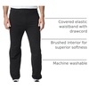 image:imageGildan Adult Fleece Elastic Bottom Sweatpants with Pockets Style G18100Black