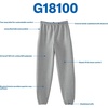 image:imageGildan Adult Fleece Elastic Bottom Sweatpants with Pockets Style G18100Black