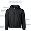 image:imageGildan Adult Fleece Hoodie Sweatshirt Style G18500 MultipackBlack