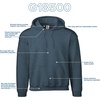 image:imageGildan Adult Fleece Hoodie Sweatshirt Style G18500 MultipackDark Heather 2pack