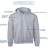 image:imageGildan Adult Fleece Hoodie Sweatshirt Style G18500 MultipackSport Grey 2pack