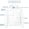 image:imageGildan Adult Fleece Hoodie Sweatshirt Style G18500 MultipackWhite 2pack