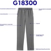 image:imageGildan Adult Fleece Open Bottom Sweatpants with Pockets Style G18300Dark Heather