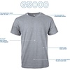 image:imageGildan Adult Heavy Cotton TShirt Style G5000Sport Grey