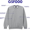 image:imageGildan Adult Softstyle Crewneck Sweatshirt Style GSF000Sport Grey