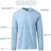 image:imageGildan Adult Ultra Cotton Long Sleeve TShirt Style G2400 MultipackPurple