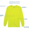 image:imageGildan Adult Ultra Cotton Long Sleeve TShirt Style G2400 MultipackS Orange 2pack