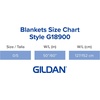 image:imageGildan Heavy Blend Fleece Blanket Style G18900 Black 50 x 60Navy 1pack