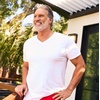 image:imageGildan Mens Cotton Stretch TShirts MultipackArtic White Vneck 3pack
