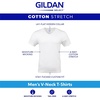 image:imageGildan Mens Cotton Stretch TShirts MultipackBlack Soot Vneck 3pack