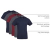 image:imageGildan Mens Crew TShirts Multipack Style G1100NavyCharcoalCardinal Red 5pack