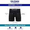 image:imageGildan Mens Underwear Cotton Stretch Boxer Briefs MultipackBlkHeather NavyStripeHeather Red