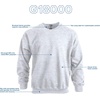 image:imageGildan Unisex Adult Fleece Crewneck Sweatshirt Style G18000 MultipackAsh 36pack