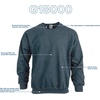 image:imageGildan Unisex Adult Fleece Crewneck Sweatshirt Style G18000 MultipackDark Heather 36pack