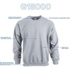 image:imageGildan Unisex Adult Fleece Crewneck Sweatshirt Style G18000 MultipackSport Grey 36pack