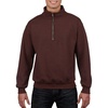 image:imageGildan Adult Fleece QuarterZip Cadet Collar Sweatshirt Style G18800Russet