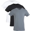White/Black Soot/Grey Flannel (Crew 3-pack)