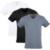 White/Black Soot/Grey Flannel (V-neck 3-pack)