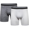 Caviar Heather/Grey Violet Heather (Reg Leg Boxer Brief)