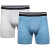 image:imageGildan Mens Underwear Performance DriftKnit Modern Boxer Briefs 2PackGrey Violet HeatherBlue Sapphire Heather Reg Leg Boxer Brief