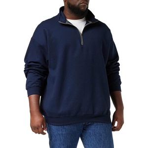 image:imageGildan Adult Fleece QuarterZip Cadet Collar Sweatshirt Style G18800Navy