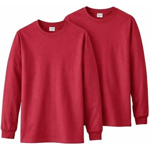 image:imageGildan Adult Ultra Cotton Long Sleeve TShirt Style G2400 MultipackCardinal Red