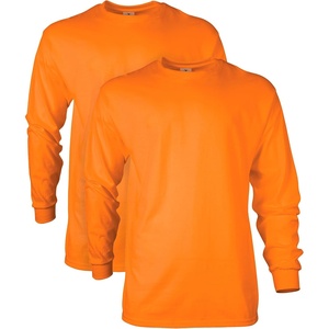 image:imageGildan Adult Ultra Cotton Long Sleeve TShirt Style G2400 MultipackS Orange 2pack