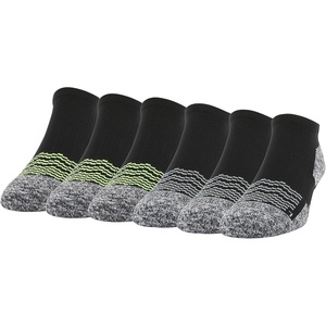 image:imageGildan Mens Active Strategic Cushion No Show Socks MultipairsBlackAcid 6pairs