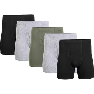 image:imageGildan Mens Underwear Covered Waistband Boxer Briefs MultipackBlackSport Grey HeatherMilitary Green 5pack