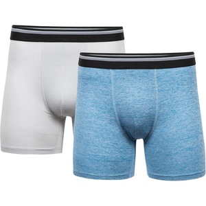 image:imageGildan Mens Underwear Performance DriftKnit Modern Boxer Briefs 2PackGrey Violet HeatherBlue Sapphire Heather Trunk