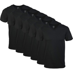 image:imageGildan Mens VNeck TShirts Multipack Style G1103Black 6pack