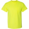 image:imageGildan G830 56 oz Ultra Blend 5050 Pocket TShirt  Royal  XLargeSafety Green