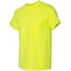 image:imageGildan G830 56 oz Ultra Blend 5050 Pocket TShirt  Royal  XLargeSafety Green