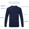 image:imageGildan Hammer Adult Long Sleeve TShirt 2Pack Style GH400Dark Navy 2pack