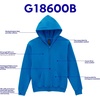 image:imageGildan Kids Full Zip Hoodie Sweatshirt Style G18600BSport Grey