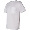 image:imageGildan G830 56 oz Ultra Blend 5050 Pocket TShirt  Royal  XLargeWhite
