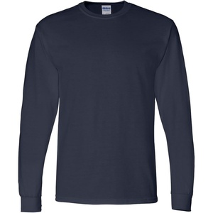 image:imageCotton 6 oz LongSleeve TShirt G2401 Safety Green  1 Navy