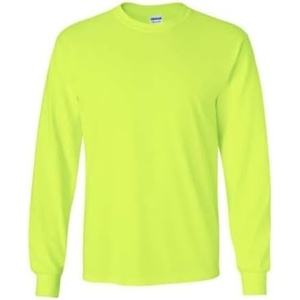 image:imageCotton 6 oz LongSleeve TShirt G240Safety Green
