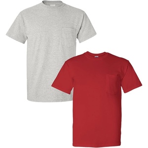 image:imageGildan G830 56 oz Ultra Blend 5050 Pocket TShirt  Royal  XLarge1 Ash Grey  1 Red