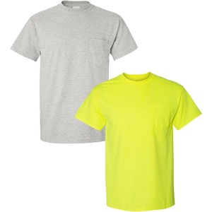 image:imageGildan G830 56 oz Ultra Blend 5050 Pocket TShirt  Royal  XLarge1 Ash Grey  1 Safety Green