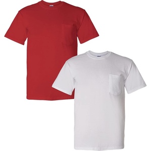 image:imageGildan G830 56 oz Ultra Blend 5050 Pocket TShirt  Royal  XLarge1 Red  1 White