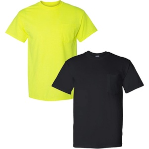 image:imageGildan G830 56 oz Ultra Blend 5050 Pocket TShirt  Royal  XLarge1 Safety Green  1 Black