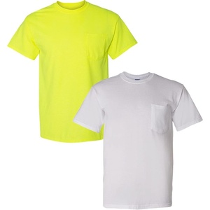 image:imageGildan G830 56 oz Ultra Blend 5050 Pocket TShirt  Royal  XLarge1 Safety Green  1 White