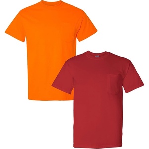 image:imageGildan G830 56 oz Ultra Blend 5050 Pocket TShirt  Royal  XLarge1 Safety Orange  1 Red