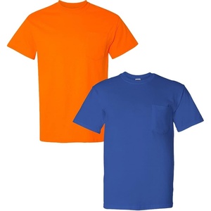 image:imageGildan G830 56 oz Ultra Blend 5050 Pocket TShirt  Royal  XLarge1 Safety Orange  1 Royal