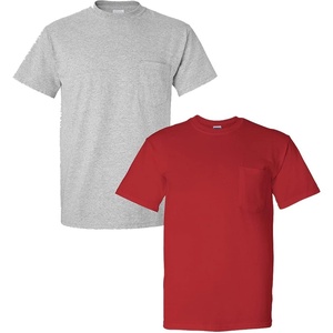image:imageGildan G830 56 oz Ultra Blend 5050 Pocket TShirt  Royal  XLarge1 Sport Grey  1 Red