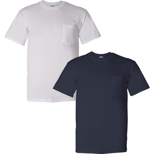 image:imageGildan G830 56 oz Ultra Blend 5050 Pocket TShirt  Royal  XLarge1 White  1 Navy