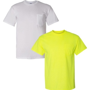 image:imageGildan G830 56 oz Ultra Blend 5050 Pocket TShirt  Royal  XLarge1 White  1 Safety Green
