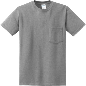 image:imageGildan G830 56 oz Ultra Blend 5050 Pocket TShirt  Royal  XLargeSport Grey
