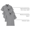 image:imageGildan Kids DryBlend Short Sleeve Polo Style G8800b 3PackSport Grey